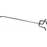 Image for 6? Single Prong Hook With Safety Tips For Pegboards