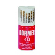 Image for HSS TiN Coated Jobber Drill Set in Plastic Case 1.5-6.5 x 0.5 + 3.3 + 4.2mm