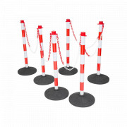 Image for Red/White Post & Chain Kit 25m