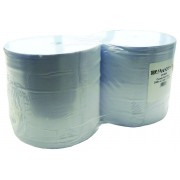Image for 2 x Large Twin Ply Blue Paper Roll - 400m