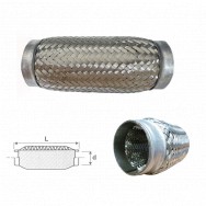 Image for Inner Braided Flexi Pipe 38x100mm (dxL)