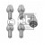 Image for Locking Wheel Bolt Set : 25mm - M12 x 1,5